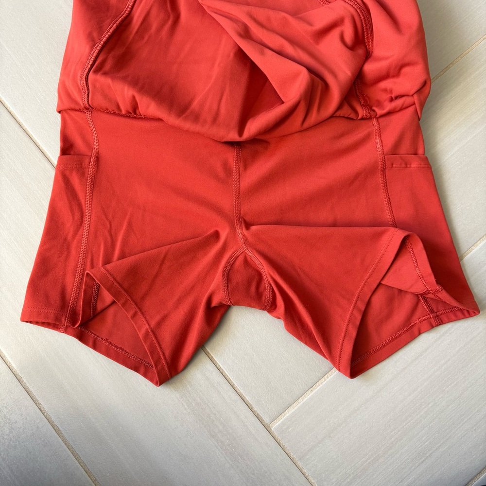 Athleta Women’s Salutation Stash Pocket 16.5 Inch Skort, Rust Color - Picture 3 of 6